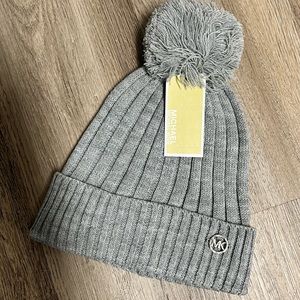 MK Pom Pom Beanie Hat